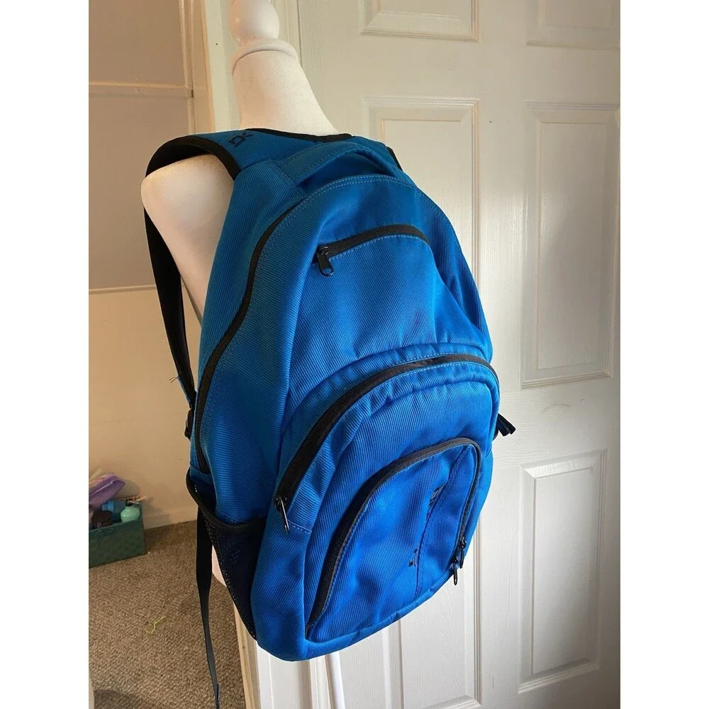 Dakine Blue Laptop Backpack School Travel Daypack Multi Pocket Blue Black 33L